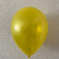 Воздушный шар Желтый Металлик